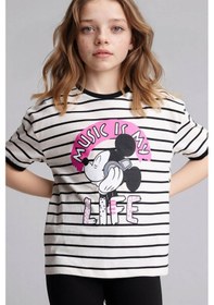 Resim Defacto 26y801002500 Ekru Kız Çocuk T-shirt G8182a8/er105 