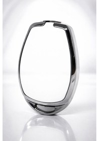 Resim Renault Clio 3 Kangoo Symbol Uyumlu Çapraz Tuş 2 Buton Nano Anahtar Kılıfı Beyaz Gümüş 