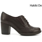 Resim Gönderi R Kadın Kahve Antik Bağcıklı Orta Kalın Topuklu Hakiki Deri Oxford Ayakkabı Gdza13424040 Kahve 