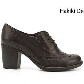 Resim Gönderi R Kadın Kahve Antik Bağcıklı Orta Kalın Topuklu Hakiki Deri Oxford Ayakkabı Gdza13424040 Kahve 