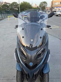 Resim Motocam Piaggio Mp3 530 Siperlik Ön Cam 2023-2025 Model 60cm Şeffaf Renkli 4mm Orta Boylu 