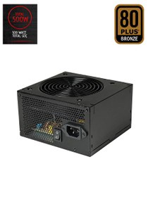 Resim Xaser 500W 80+ Plus Bronze Power Supply Bilgisayar Güç Kaynağı 