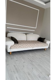 Resim Diletto Bohem Ponponlu Dalgalı Oturma Yerini Kapatan Koltuk Örtüsü Vizon 90 X 200 Vizon 