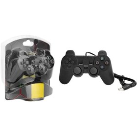 Resim layfhex PC Laptop USB Uyumlu Double Shock Gamepad Oyun Kolu Konsolu 