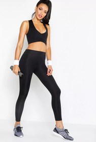 Resim NEWLAKER Yüksek Bel Toparlayıcı Ve Sıkılaştırıcı Siyah Sporcu Tayt 