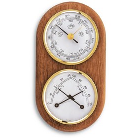 Resim SomayStore TFA Tekne Hava İstasyonu Barometre Higrometre ve Termometreli 92 x 38 x 170 mm 