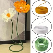 Resim 1 Rulo 500cm Esnek Bükülebilir Çiçek Şekillendirme Tüpü - Bitki ve Balon Dekoru için 3 Renk (Beyaz, Yeşil, Altın), Noel, Paskalya, Sevgililer Günü, Şükran Günü, Mezuniyet - Dayanıklı Plastik Ev Dekorasyonu, Güç Gerektirmez, Çiçek Süslemeleri 