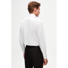 Resim D'S Damat Ds Damat Slim Fit Beyaz Düz Gömlek 4HE02DY05006M 