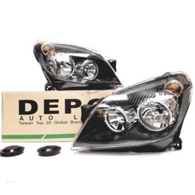 Resim Opel Astra H Yıl 2004 ve Üzeri Depo Sol Far Motorlu Füme 1216561 