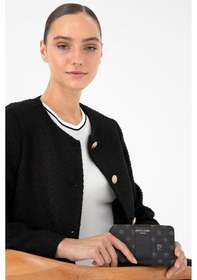 Resim Pierre Cardin 06pc24k5022 Kadın Cüzdan Siyah Monogram 