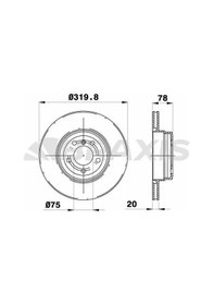 Resim Bmw X6 35d Arka Fren Diski 2008-2012 Braxıs Ad0981 2adettir 