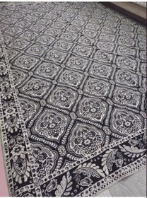 Resim Savan Dokuma Halı Örtüsü 6m² 200 300cm Kale Siyah 