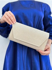 Resim she poly Kadın Çupra Altın Abiye Clutch Portföy El Gece Düğün Çantası 