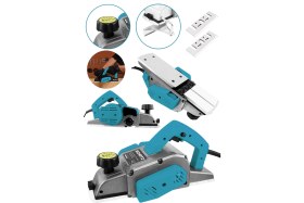 Resim Schatz 800W Sjs Metal Şanzıman Bakır Sargı Motor Çift Bıçaklı Planya Rende Makinesi Mavi + 2 Uç 