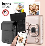 Resim Fujifilm instax mini LiPlay Hybrid Blush Gold Fotoğraf Makinesi Hediye Seti 