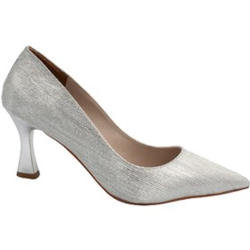 Resim Prego (Park Moda) Kadın Stiletto Ayakkabı GUMÜŞ 