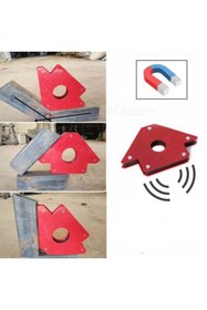 Resim Genel Markalar Manyetik Açılı Kaynak Tutucu Mıknatıs, 50 Lbs Manyetik Kaynak Gönyesi 