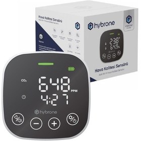 Resim Hybrone Akıllı Wi-fi Hava Kalite Sensörü Co2, Isı Ve Nem Ölçer 