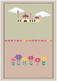 Resim Carmine Carpet(3141) Dijital Baskılı Yıkanabilir Kaymaz Taban Çocuk Seccadesi krem 40 x 80 
