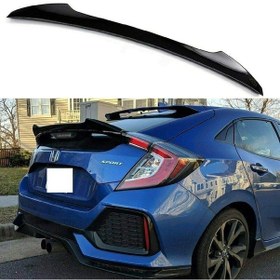 Resim Honda Civic Fk7 Sport Sport Plus - Ducktaıl Spoiler - Piyanoblack Çift Taraflı Bant Ile 
