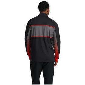 Resim Spyder Spyder Paramount 12 Zip Erkek Siyah İçlik Üst 10011 