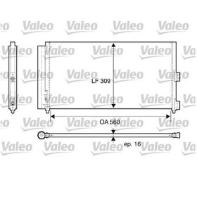 Resim VALEO 818021 Klima Radyatörü Doblo 05- Idea 04- Punto II 03- / Musa 04- 