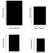 Resim Sones 4 Adet 42cm X 27cm Dik Açı Modelleri Dikdörtgen Akrilik Ayna Stereo Duvar Stickerları Gümüş Diğer 