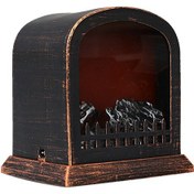 Resim Padalink Retro Stille Led Ateş Efekti Şömine Lambası - Ev Bahçe Dekorasyonu, Isı Üretmeyen, Taşınabilir Dekoratif Alet Tip B Diğer 