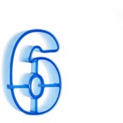 Resim fotopasta Rakam Kurabiye Kalıbı 6 