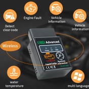 Resim 2025 Gelişmiş OBDII Teşhis Tarayıcısı - Kablosuz ELM327 Kod Okuyucu, Gerçek Zamanlı Araç Bilgi, Çok Dil Desteği, Su Sıcaklığı İzleme ve Motor Arıza Tespiti için IOS/Android, Kolay Kurulum, Çoğu Araçla Uyum, Araç Teşhisleri, Kullanıcı Dostu Arayüz, Dayanıklı Yapı, Pilsiz 