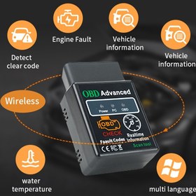 Resim 2025 Gelişmiş OBDII Teşhis Tarayıcısı - Kablosuz ELM327 Kod Okuyucu, Gerçek Zamanlı Araç Bilgi, Çok Dil Desteği, Su Sıcaklığı İzleme ve Motor Arıza Tespiti için IOS/Android, Kolay Kurulum, Çoğu Araçla Uyum, Araç Teşhisleri, Kullanıcı Dostu Arayüz, Dayanıklı Yapı, Pilsiz 