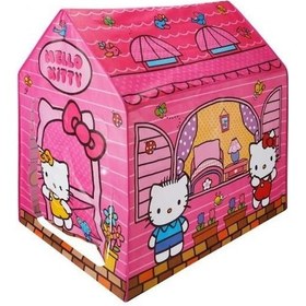 Resim Hello Kitty Oyun Evi Çadır Kız Çocuk Pembe Oyun Çadırı 