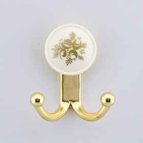 Resim Badem10 Misket 5 Adet Gold Vestiyer Dolap Askılık Askılığı Duvar Banyo Mutfak Elbise Kıyafet Askısı Altın 