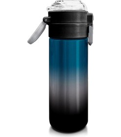 Resim Coral High Kids Nefti Gri Renk Geçişli Pipetli Ve Direkt İçim Çelik Termos 500 Ml 31855 Gri - Yeşil 