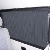 Resim Oto Pandami Volkswagen T5 2004-2022 Uyumlu Gri Raylı Oto Perde Takımı 