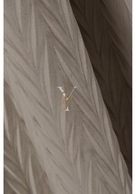 Resim İthal Kadife Fon Perde Plise 01 V-302 Ekru Ekru 