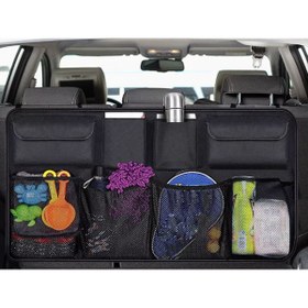 Resim eryatex 8 cepli Araba Oto Araç Içi Koltuk Arkası Bagaj Düzenleyici Organizer Çanta Eşya Düzenleyici Çanta 