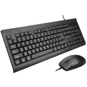 Resim Ergonomik Tasarımlı Usb Kablolu Klavye Ve 1200dpı Fare Seti - Siyah, Anti-kayma Özellikli Diğer Diğer 