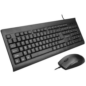 Resim Ergonomik Tasarımlı Usb Kablolu Klavye Ve 1200dpı Fare Seti - Siyah, Anti-kayma Özellikli Diğer Diğer 