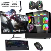 Resim Izoly Rtx Super Ryzen 5 5500 16GB 512GB M.2 Nvme SSD Rtx 2060 Super 8gb Gddr6 24"165Hz Oyuncu Masaüstü Bilgisayarı 