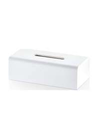 Resim Stone Mendil Kutusu, 14xh8x26cm - Beyaz Beyaz 