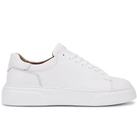 Resim Tamer Tanca Erkek Hakiki Deri Beyaz Sneakers & Spor Ayakkabı 