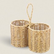 Resim Yazz Atelier Rattan Görünümlü İkili Kaşıklık Organizer 