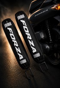 Resim Honda Forza 2018 - 2024 Uyumlu Beyaz (29 X 7 Cm) Amortisör Kılıfı 