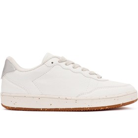 Resim ACBC x Derimod Women's White Lace-Up Sneakers 