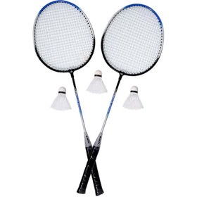 Resim Delta Ekipman Badminton Malzemeleri BADMINTON 2 RAKET + 3 TOP SET 