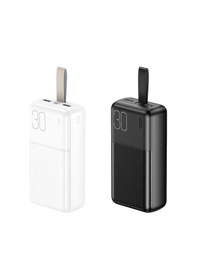 Resim 30000mah Yüksek Kapasiteli 4 Çıkışlı Taşınabilir Powerbank Şarj Aleti Beyaz 