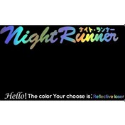 Resim Lasre-80 Cm X 16 Cm Uyarı Japon Jdm Yarış Etiket Gece Koşucu Ön Cam Su Geçirmez Araba Etiket Güvenlik Çıkartmaları 