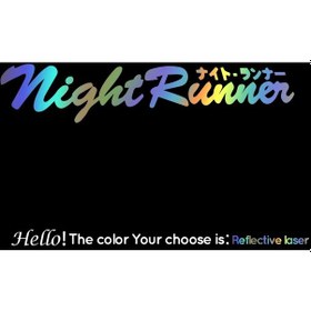 Resim Lasre-80 Cm X 16 Cm Uyarı Japon Jdm Yarış Etiket Gece Koşucu Ön Cam Su Geçirmez Araba Etiket Güvenlik Çıkartmaları 