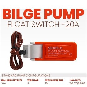 Resim Seaflo Sintine Otomatiği 20a 12-20v 500-1500gph Pomplarda Çalışır 